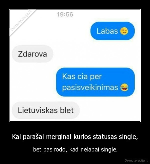 mergina,statusas,single