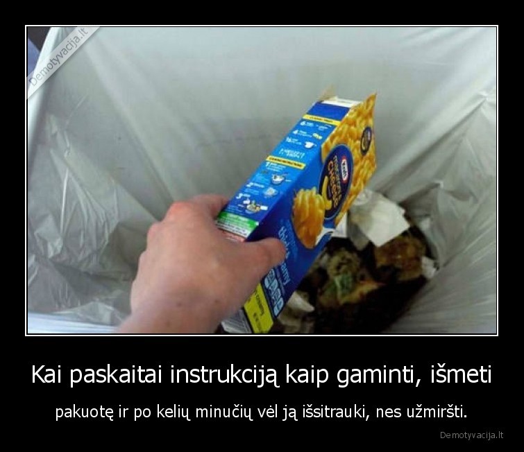 insturkcija,gaminimas,siuksles