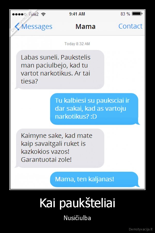 juokinga, sms,mamos, sms,kaljano, rukymas