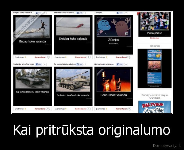 Kai pritrūksta originalumo