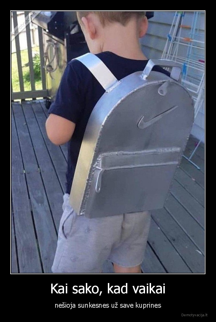 vaikai,mokykla,kuprine,metalas