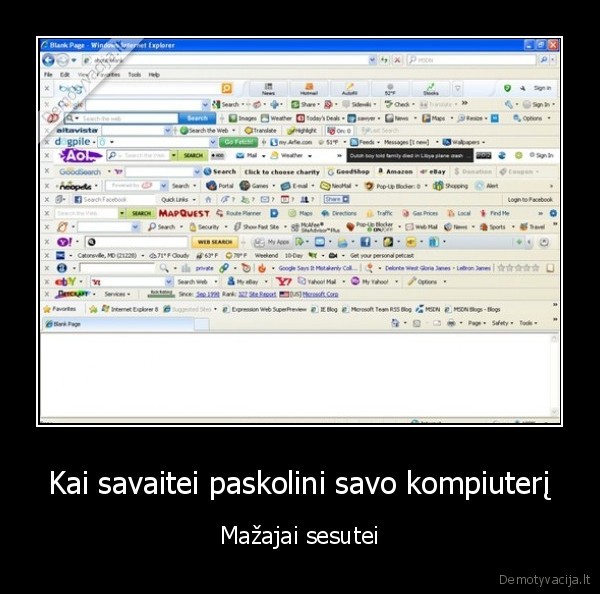 tabai,toolbarai,narsykle