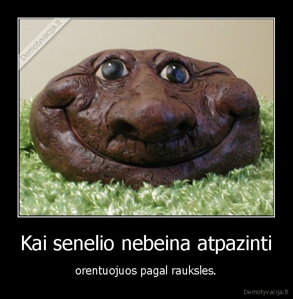 Kai senelio nebeina atpazinti