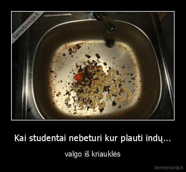 studentai,kriaukle,makaronai,maistas,barakas,bendrabutis,virtuve