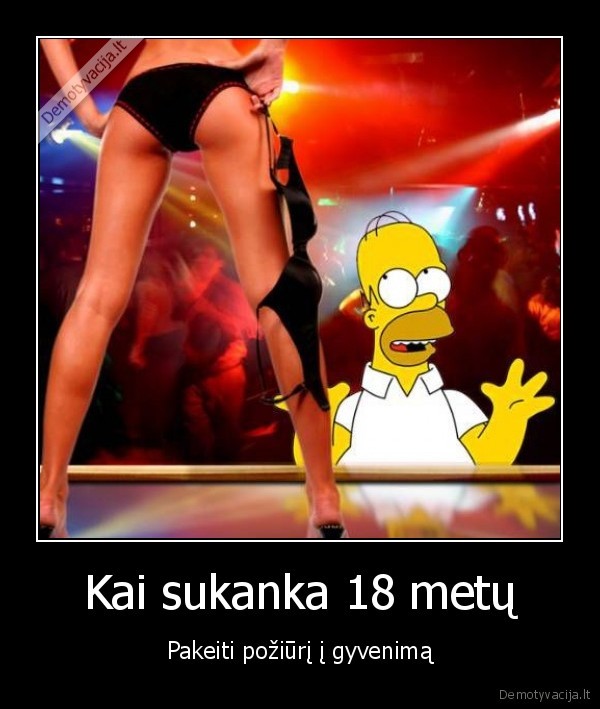 Kai sukanka 18 metų