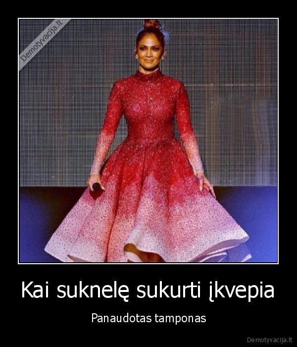 raudona, suknele,tamponai