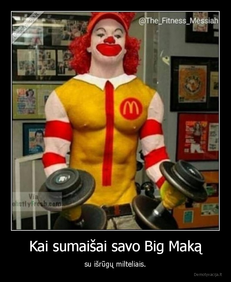 proteinas,isrugos,bik, makas,makdonaldas