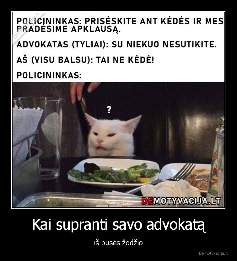 advokatas,policininkas,neigti,apklausa