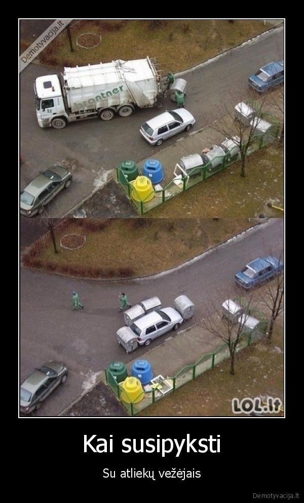 susipykimas,automobilis,siuksliu, vezejai,siuksliu, konteineriai