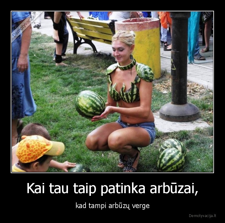 arbuzai,vergija,mergina