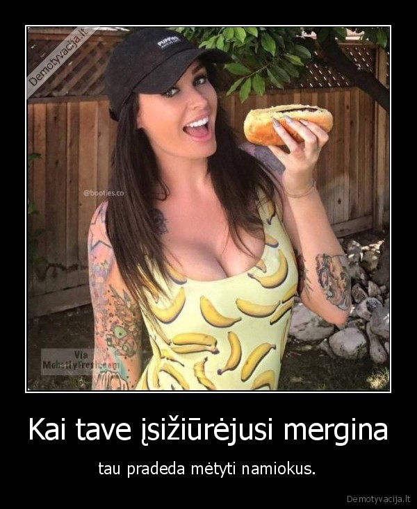 mergina,bananas,namiokai