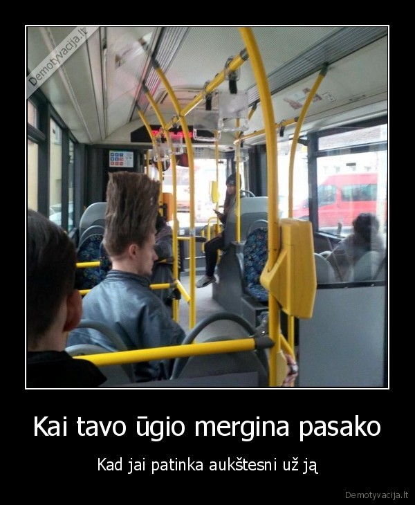 skiautere,troleibusas,plaukai