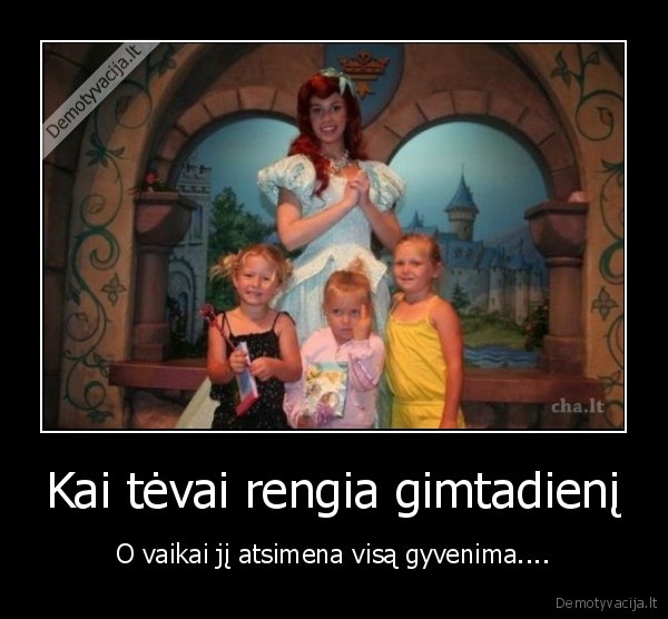 Kai tėvai rengia gimtadienį