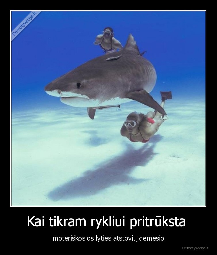 ryklys,moterys,po, vandeniu