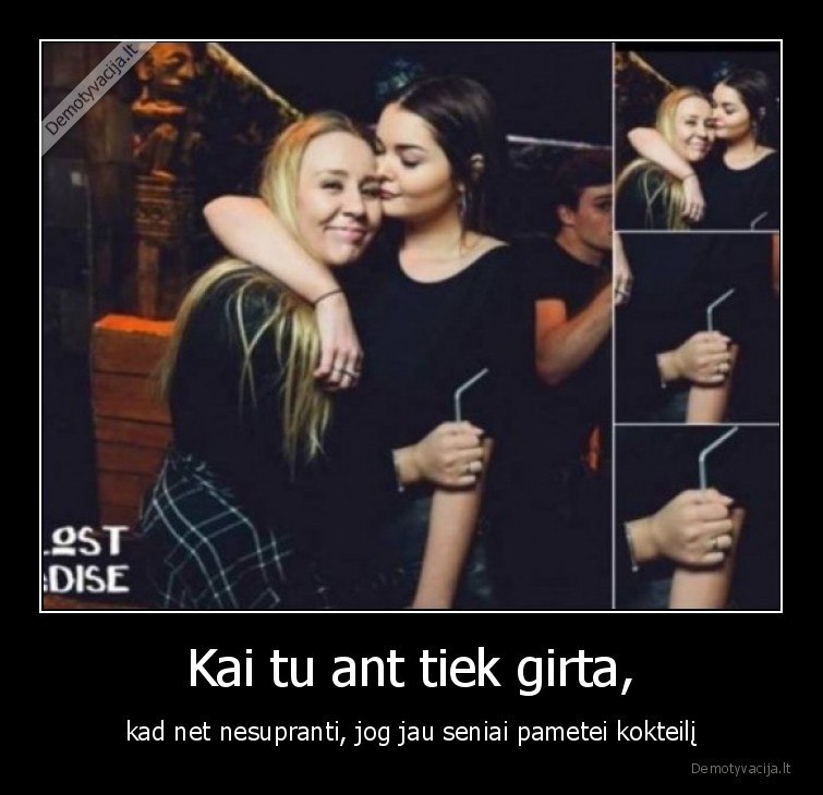 girta, mergina,be, kokteilio