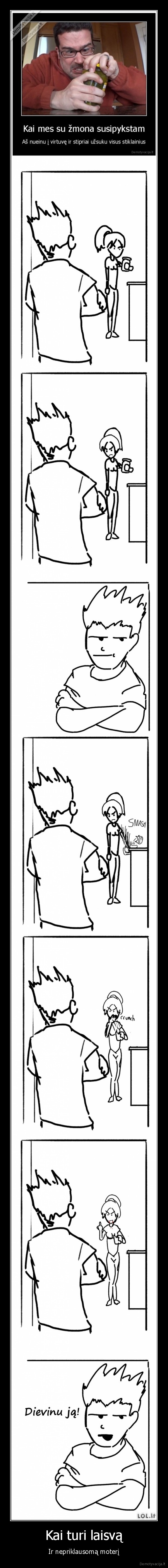 stipri, moteris,barnis