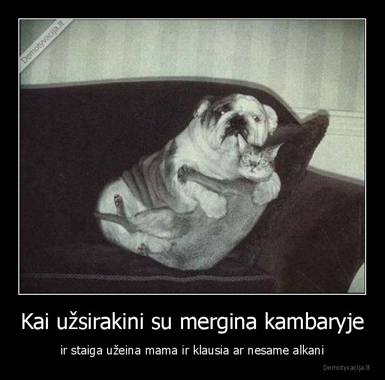 suo, ir, kate,pora,mama, klausia,ar, ne, alkani