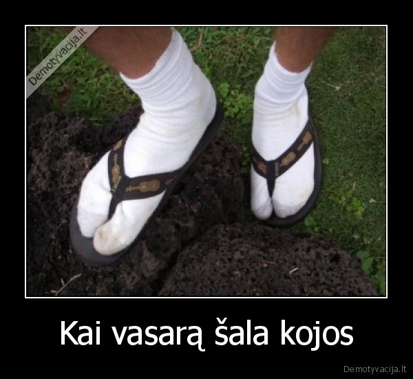 Kai vasarą šala kojos