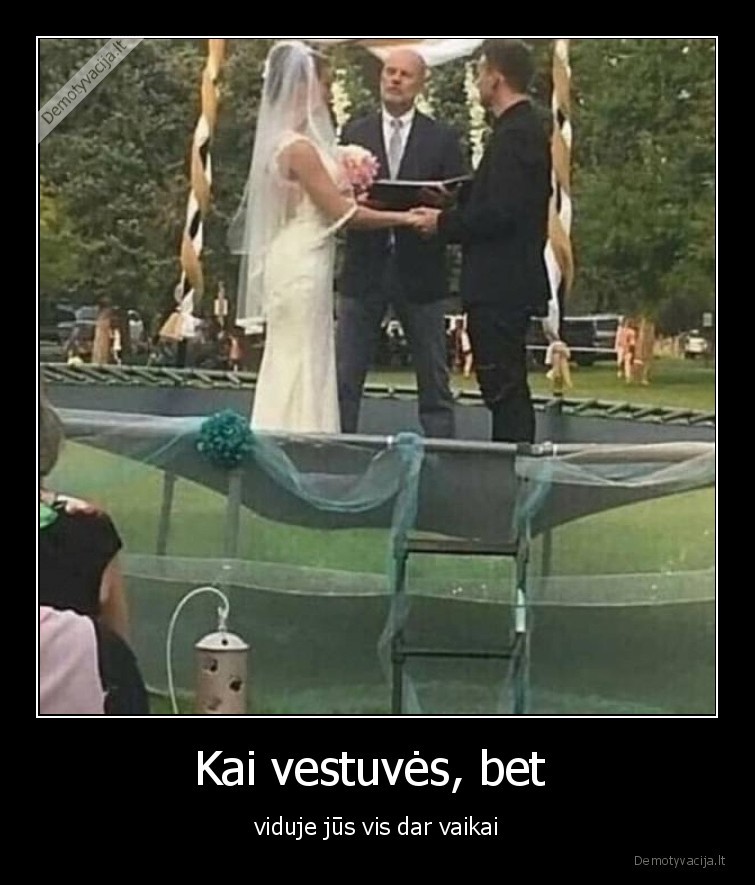 vaikai,vestuves,batutas