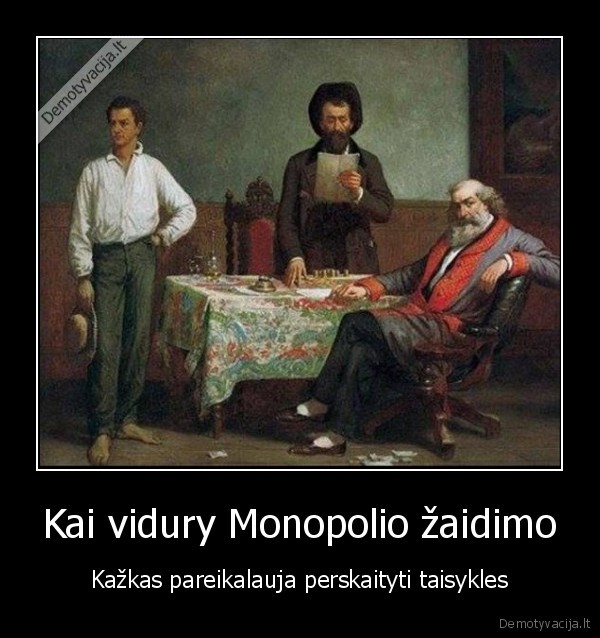 monopolio, taisykles,monopolis