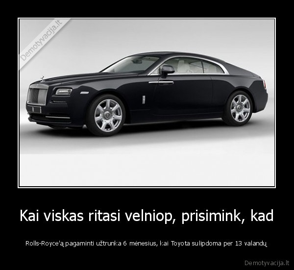toyora,rolls, royce, gamyba