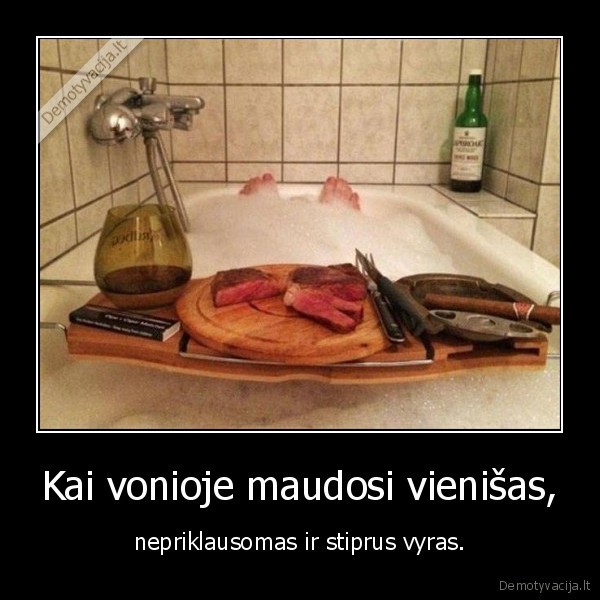 vienisas, vyras,nepriklausomas,stiprus,vonia