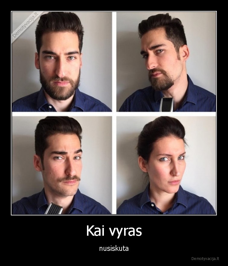 nusiskuto,barzda,vyras,moteris