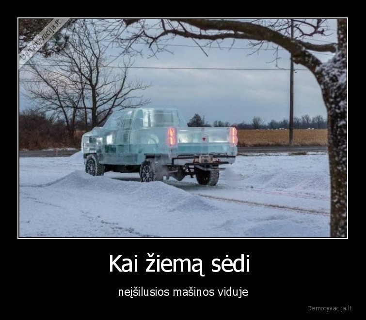 masina,neisilo,salta,ziema