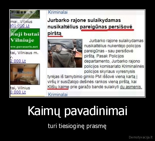 Kaimų pavadinimai