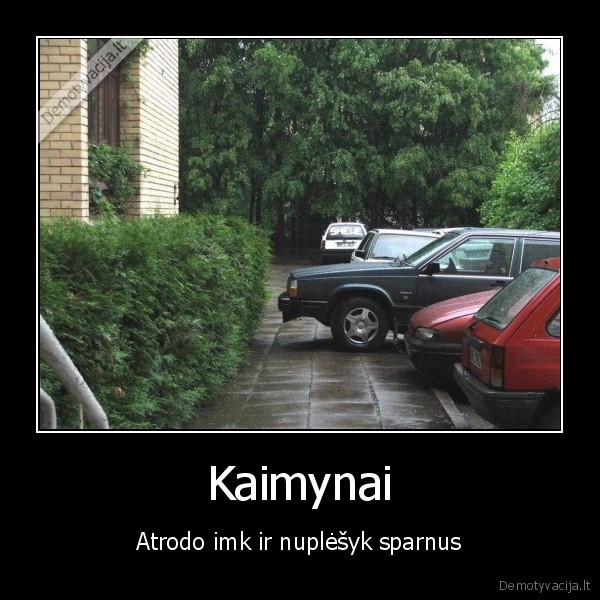 kaimynas,nemoka,pastatyta,masina,saligatvis,gaus, i, galva