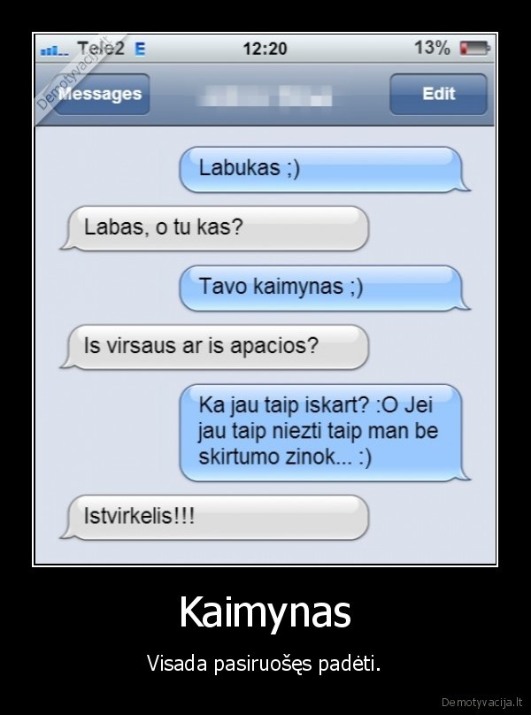 kaimynas,istvirkelis,is, apacios,is, virsaus