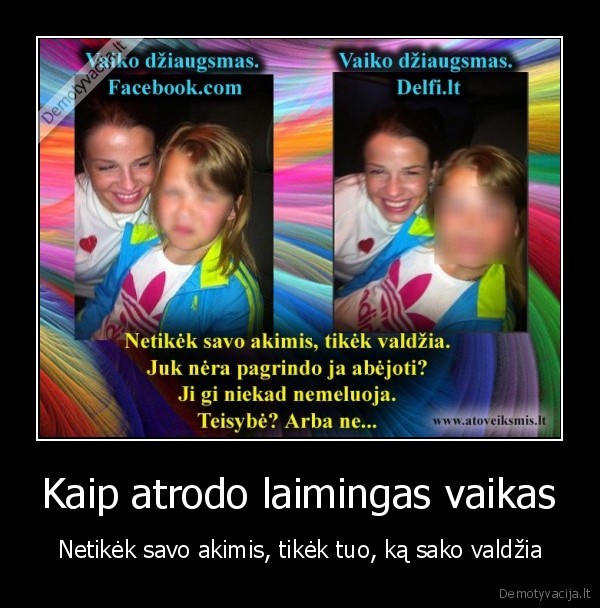 Kaip atrodo laimingas vaikas