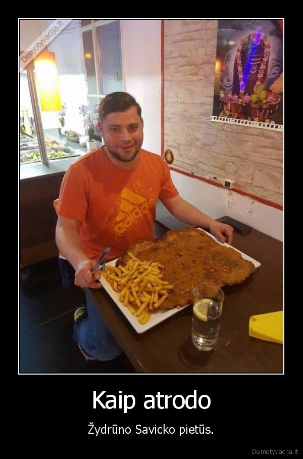 zydrunas, savickas,pietus,karbonadas