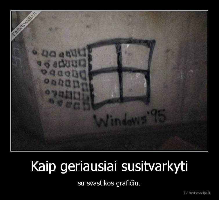 svastika,windows,grafiti