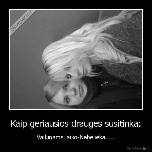 Kaip geriausios drauges susitinka: