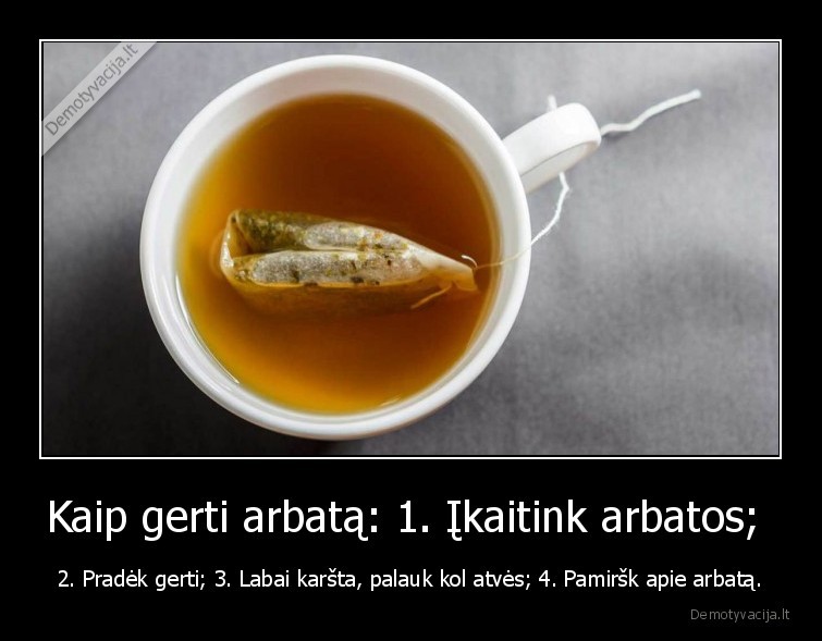 arbata,instrukcija,karsta,pamirsau