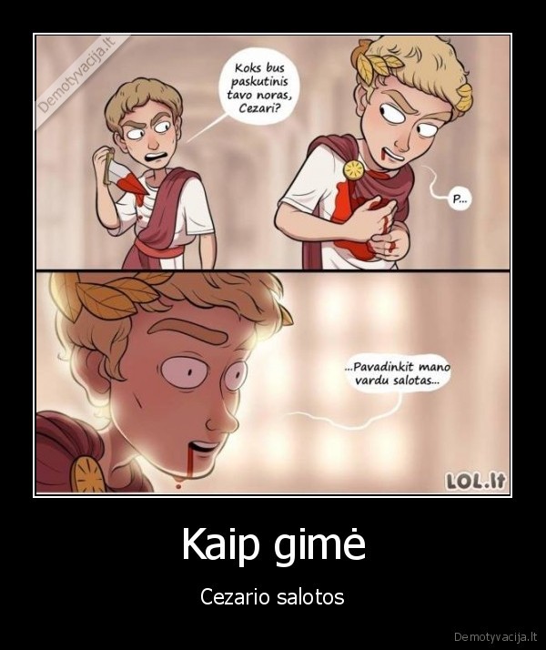 salotos,julijus, cezaris