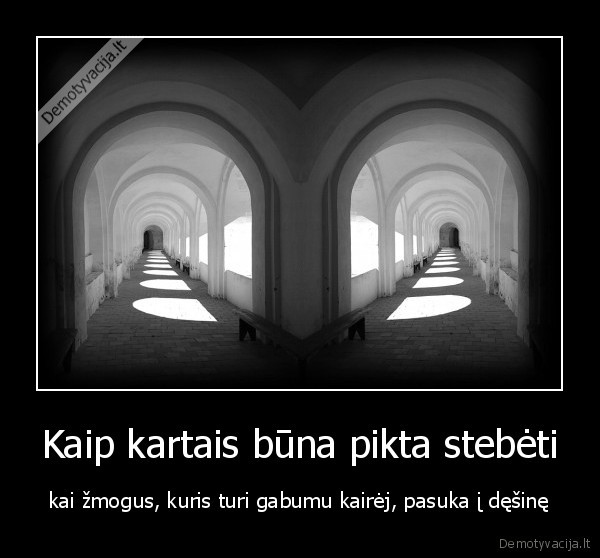 Kaip kartais būna pikta stebėti