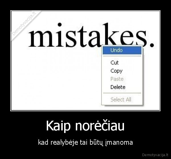 mistakes,klaidos