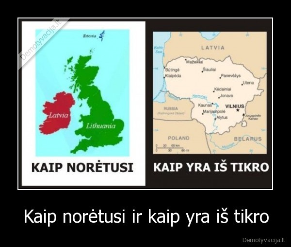 Kaip norėtusi ir kaip yra iš tikro