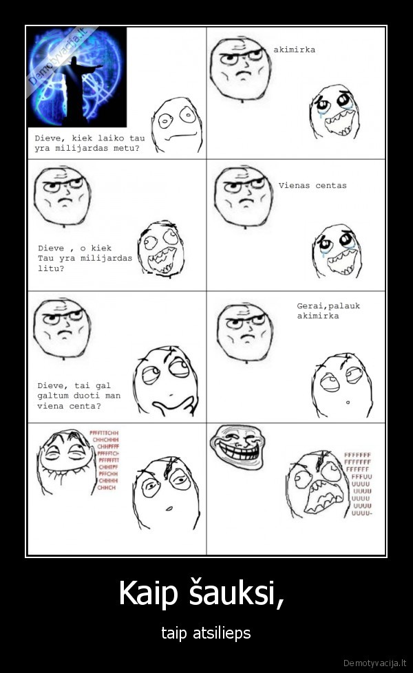 dievas, zmogus, prasymas