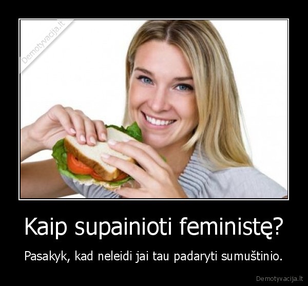 feministe,sumustinis,virtuve,mergina