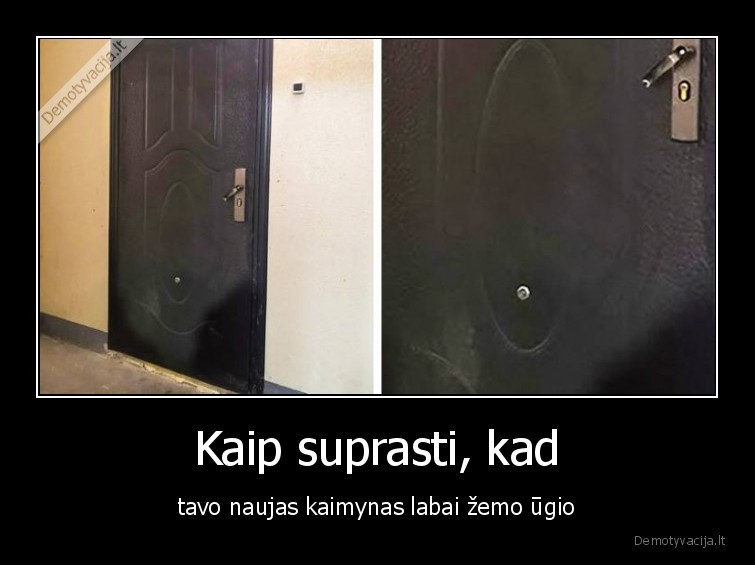 kaimynas,zemas,ugis,durys