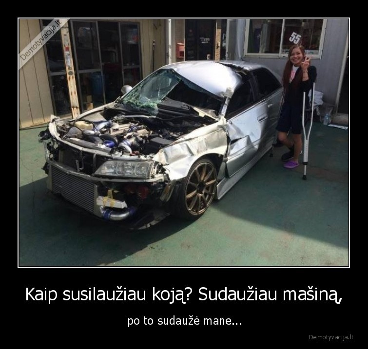 sudauzyti,masina,koja