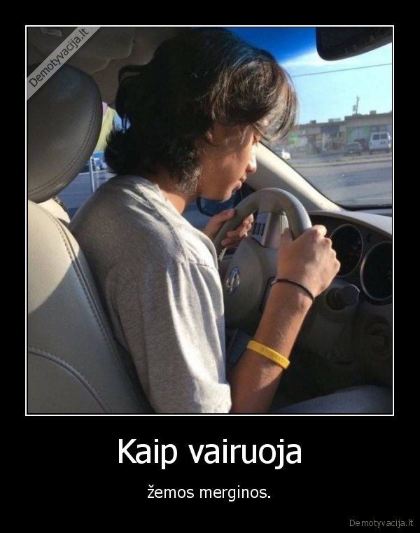 mergina,ugis,vairavimas