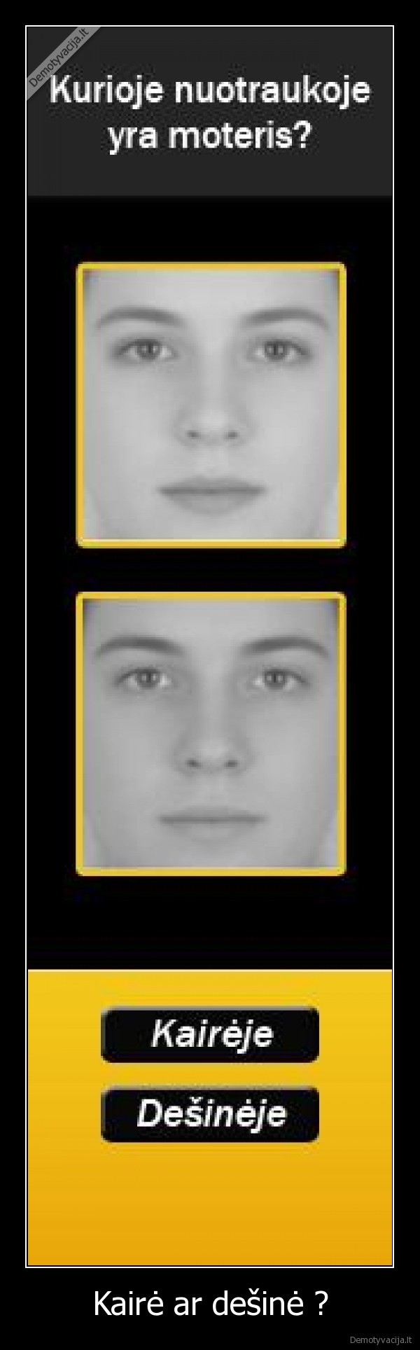 Kairė ar dešinė ?