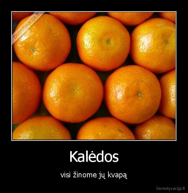 kaledos, sventes, mandarinai, kvapas