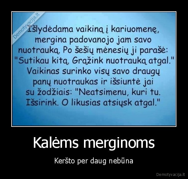 Kalėms merginoms