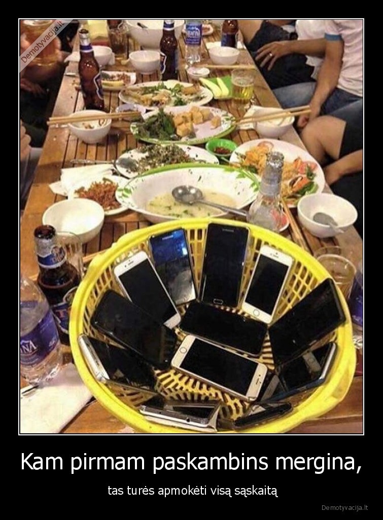 mergina,pirmam,paskambins,tures,apmoketi,visa, saskaita