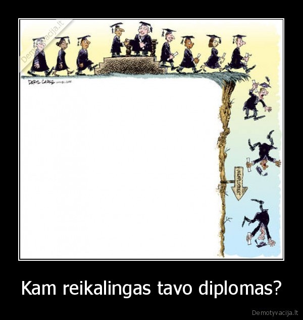 Kam reikalingas tavo diplomas?